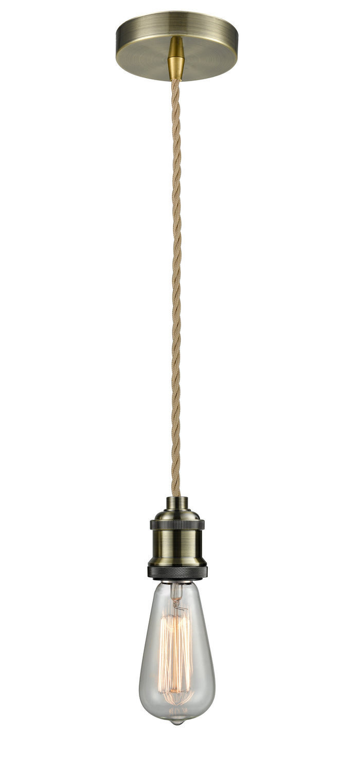 Innovations - 100AB-10RE-1AB - One Light Mini Pendant - Edison - Antique Brass