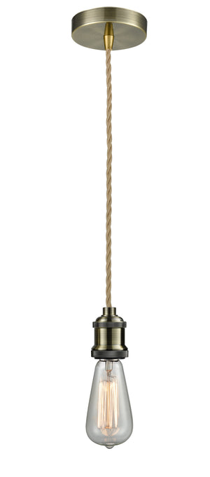 Innovations - 100AB-10RE-1AB - One Light Mini Pendant - Edison - Antique Brass