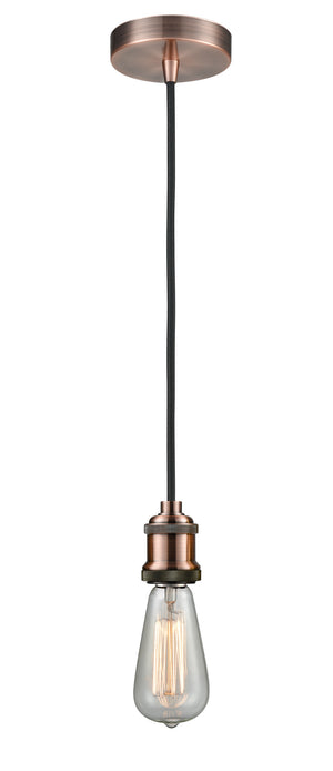 Innovations - 100AC-10BK-1AC - One Light Mini Pendant - Edison - Antique Copper