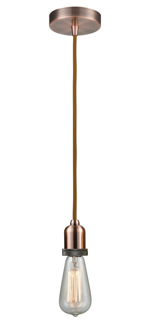 Innovations - 100AC-10CR-0AC - One Light Mini Pendant - Whitney - Antique Copper