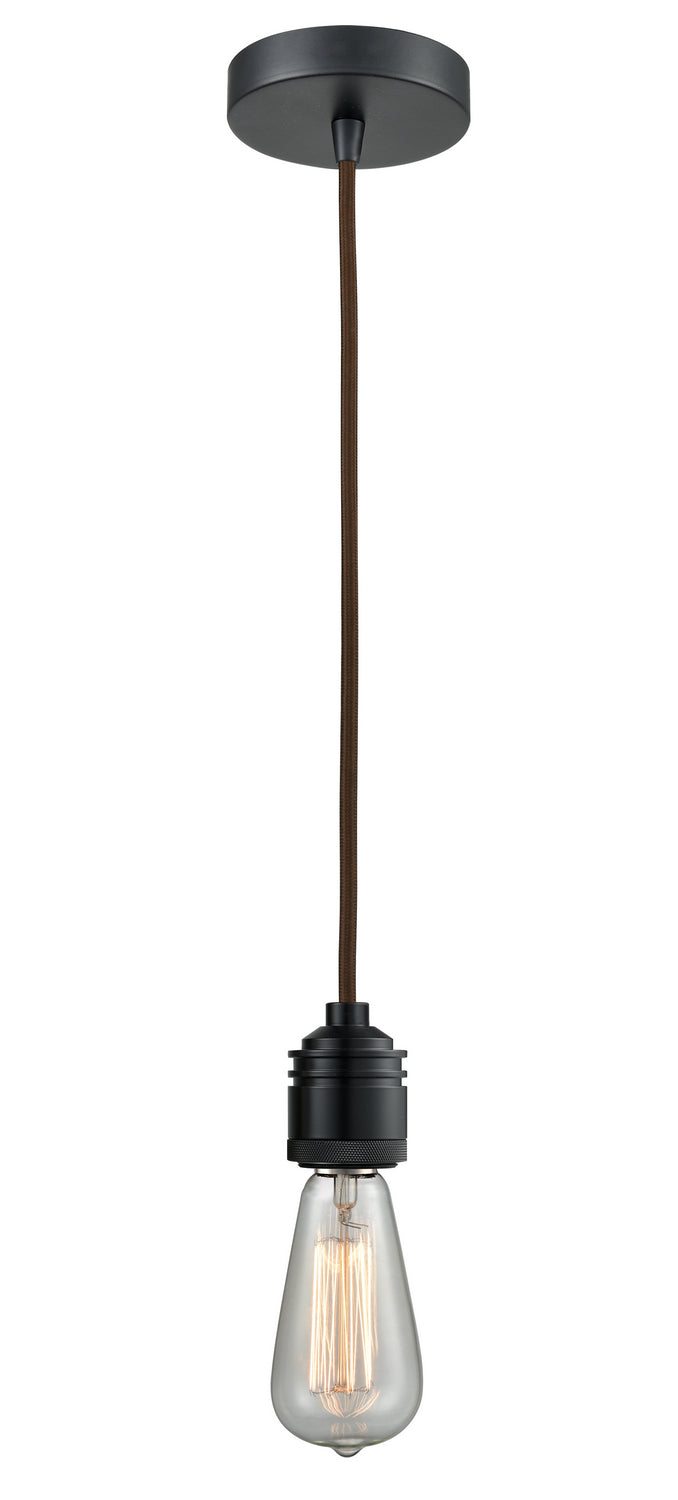 Innovations - 100BK-10BR-2BK - One Light Mini Pendant - Winchester - Matte Black