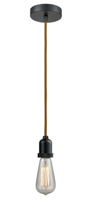 Innovations - 100BK-10CR-0BK - One Light Mini Pendant - Whitney - Matte Black