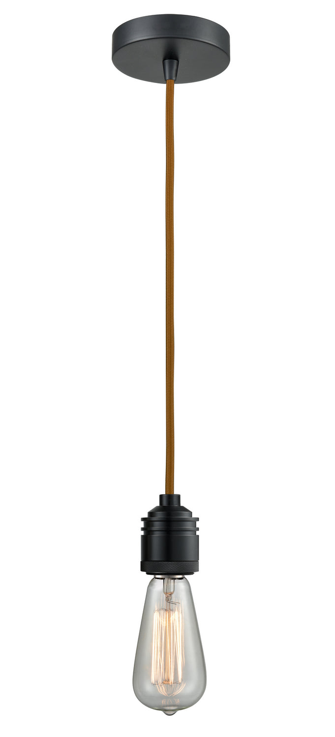 Innovations - 100BK-10CR-2BK - One Light Mini Pendant - Winchester - Matte Black