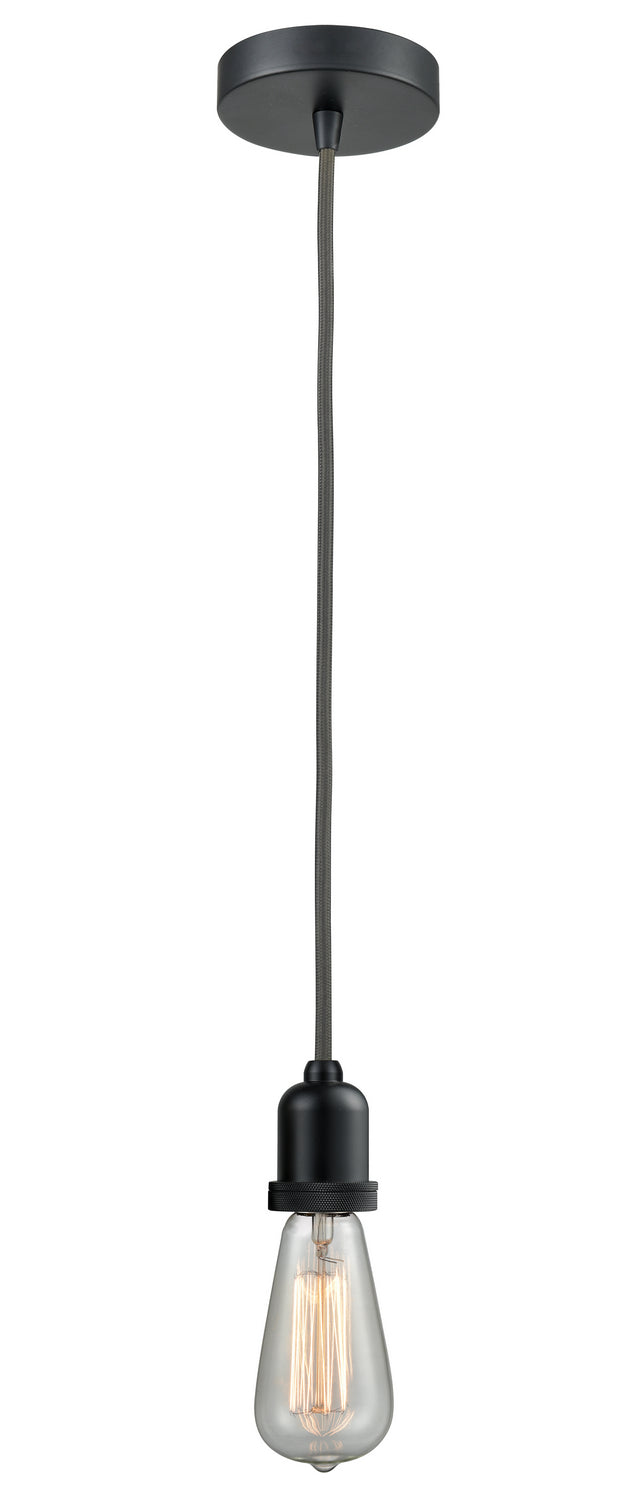 Innovations - 100BK-10GY-0BK - One Light Mini Pendant - Whitney - Matte Black