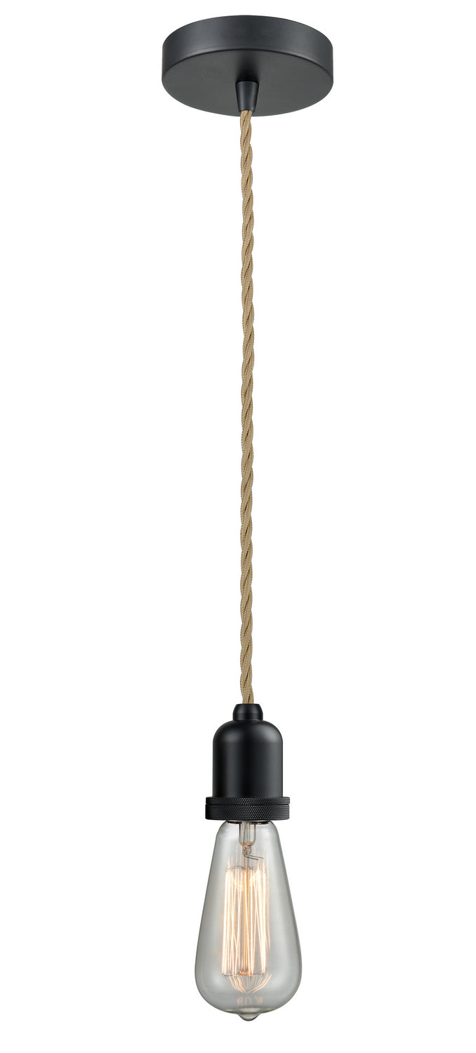 Innovations - 100BK-10RE-0BK - One Light Mini Pendant - Whitney - Matte Black