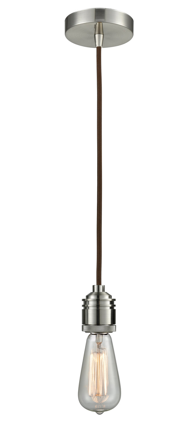 Innovations - 100SN-10BR-2SN - One Light Mini Pendant - Winchester - Satin Nickel