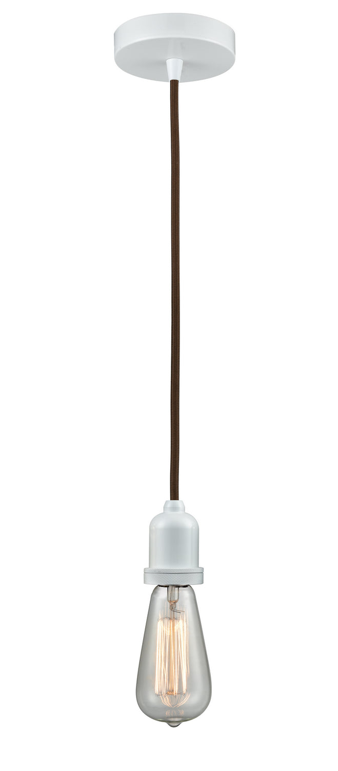 Innovations - 100W-10BR-0W - One Light Mini Pendant - Whitney - White