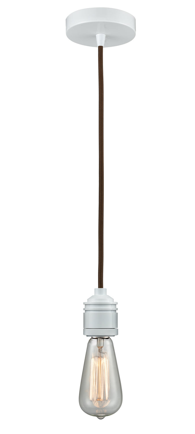 Innovations - 100W-10BR-2W - One Light Mini Pendant - Winchester - White