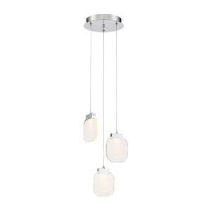 Eurofase - 38042-020 - PAGET-CHD-3LT-10IN-CHR-CL - PAGET - Chrome