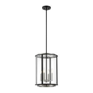 Eurofase - 38275-012 - Four Light Lantern - Tambouro - Matte Black With Satin Nickel