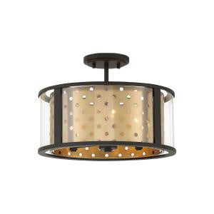 Eurofase - 39415-028 - Three Light Semi-Flush Mount - Grado - Gold