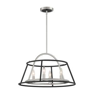 Eurofase - 39422-019 - Four Light Chandelier - Campana - Satin Nickel