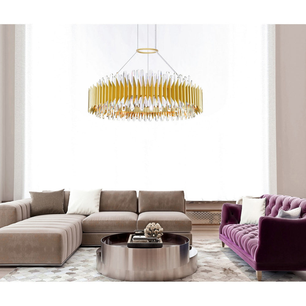 CWI Lighting - 1247P39-24-602 - 24 Light Chandelier - Cityscape - Satin Gold