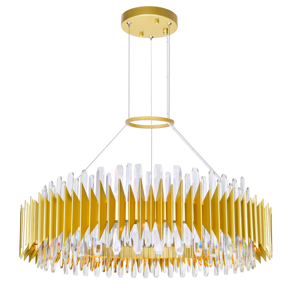 CWI Lighting - 1247P39-24-602 - 24 Light Chandelier - Cityscape - Satin Gold