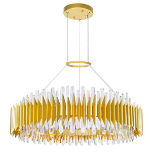 CWI Lighting - 1247P39-24-602 - 24 Light Chandelier - Cityscape - Satin Gold