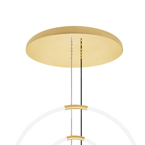 CWI Lighting - 1273P35-6-602-R - LED Chandelier - Hoops - Satin Gold