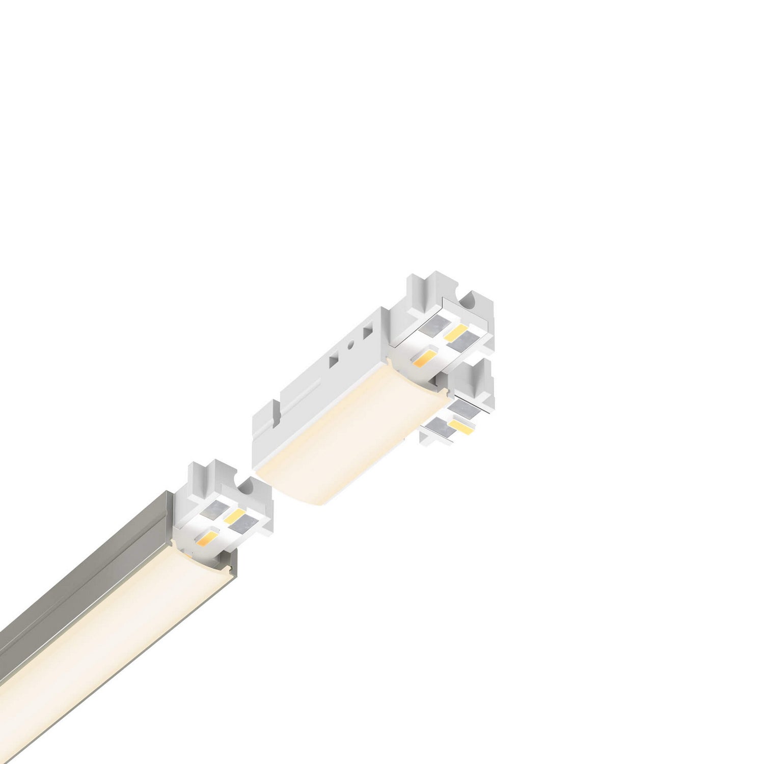 Dals - LINU12-ACC-T-LEFT - LED Ultra Slim Linear Connector - White