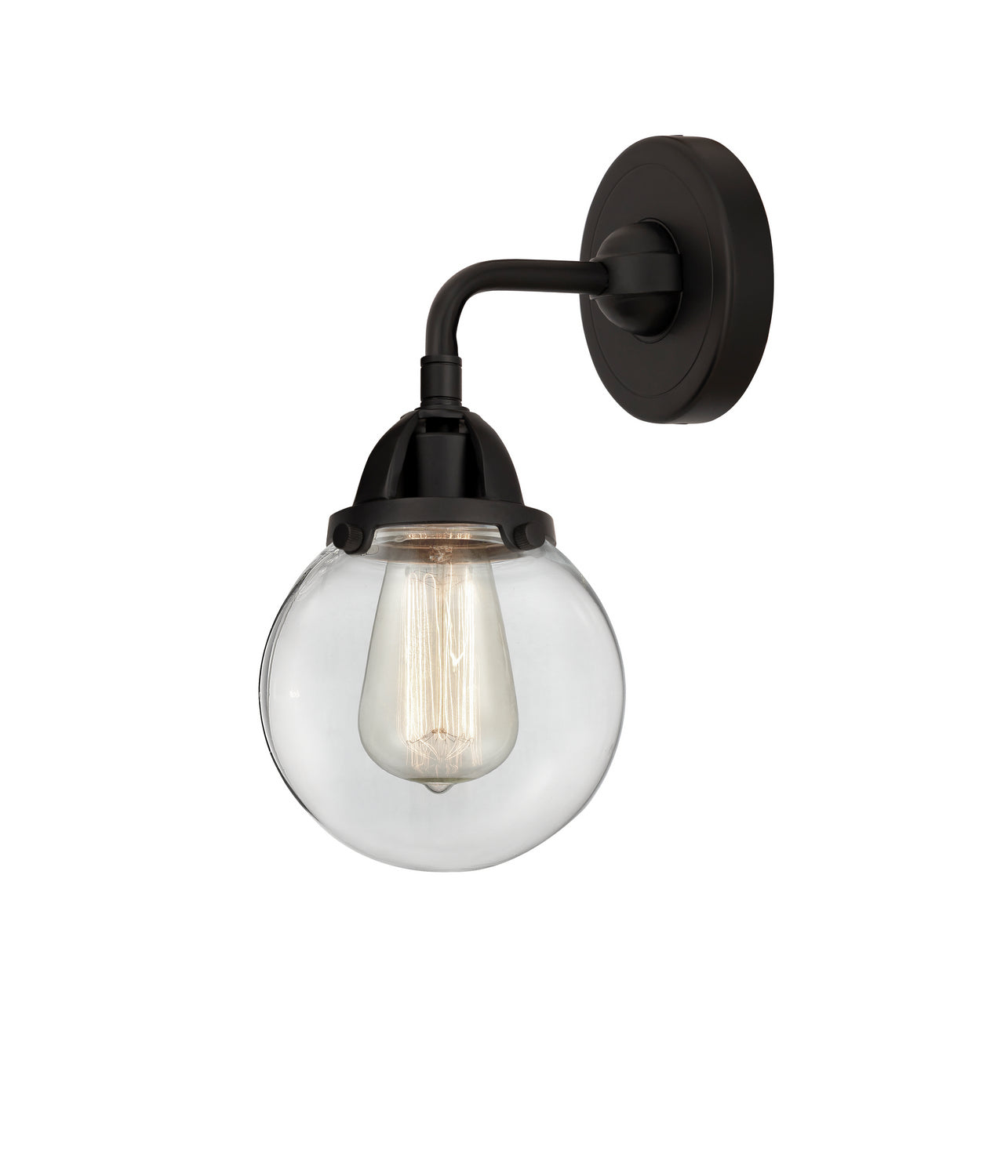 Innovations - 288-1W-BK-G202-6 - One Light Wall Sconce - Nouveau 2 - Matte Black