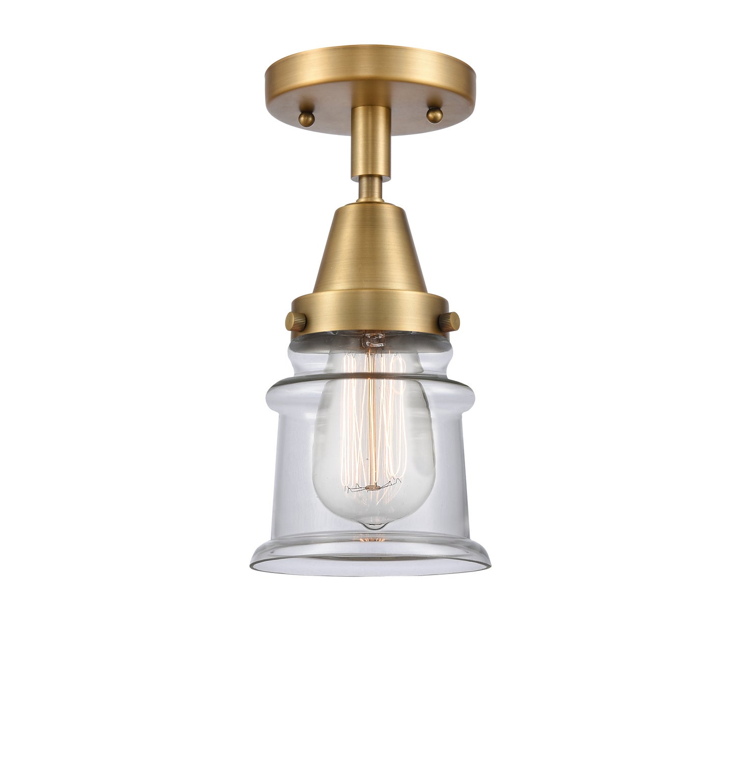 Innovations - 447-1C-BB-G182S - One Light Flush Mount - Caden - Brushed Brass