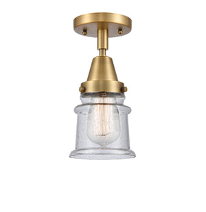 Innovations - 447-1C-BB-G184S - One Light Flush Mount - Caden - Brushed Brass