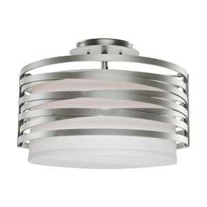 Hammerton Studio - CLB0013-14-BS-SH-E2 - Semi-Flush Mount - Tempest - Beige Silver