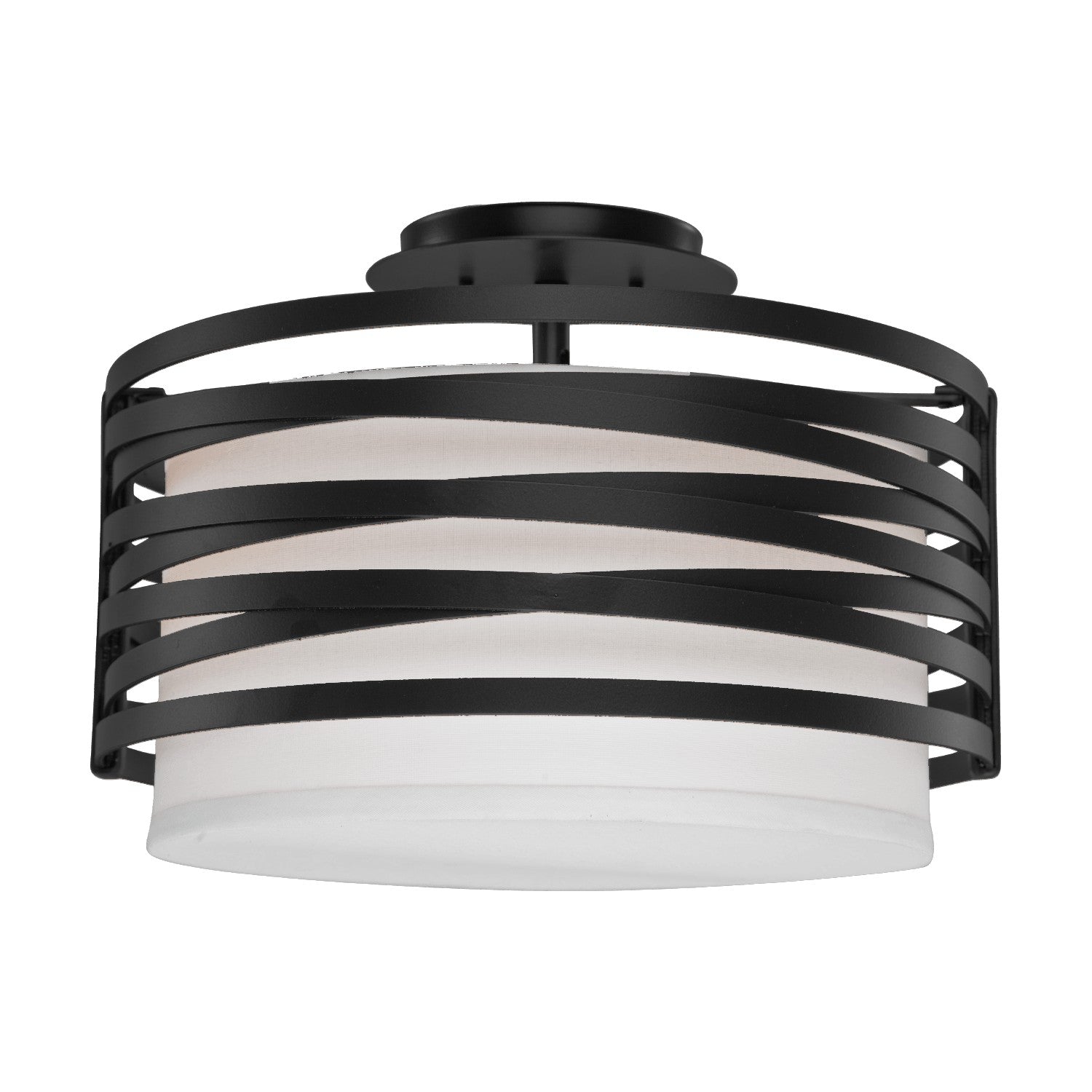 Hammerton Studio - CLB0013-14-MB-SH-E2 - Semi-Flush Mount - Tempest - Matte Black