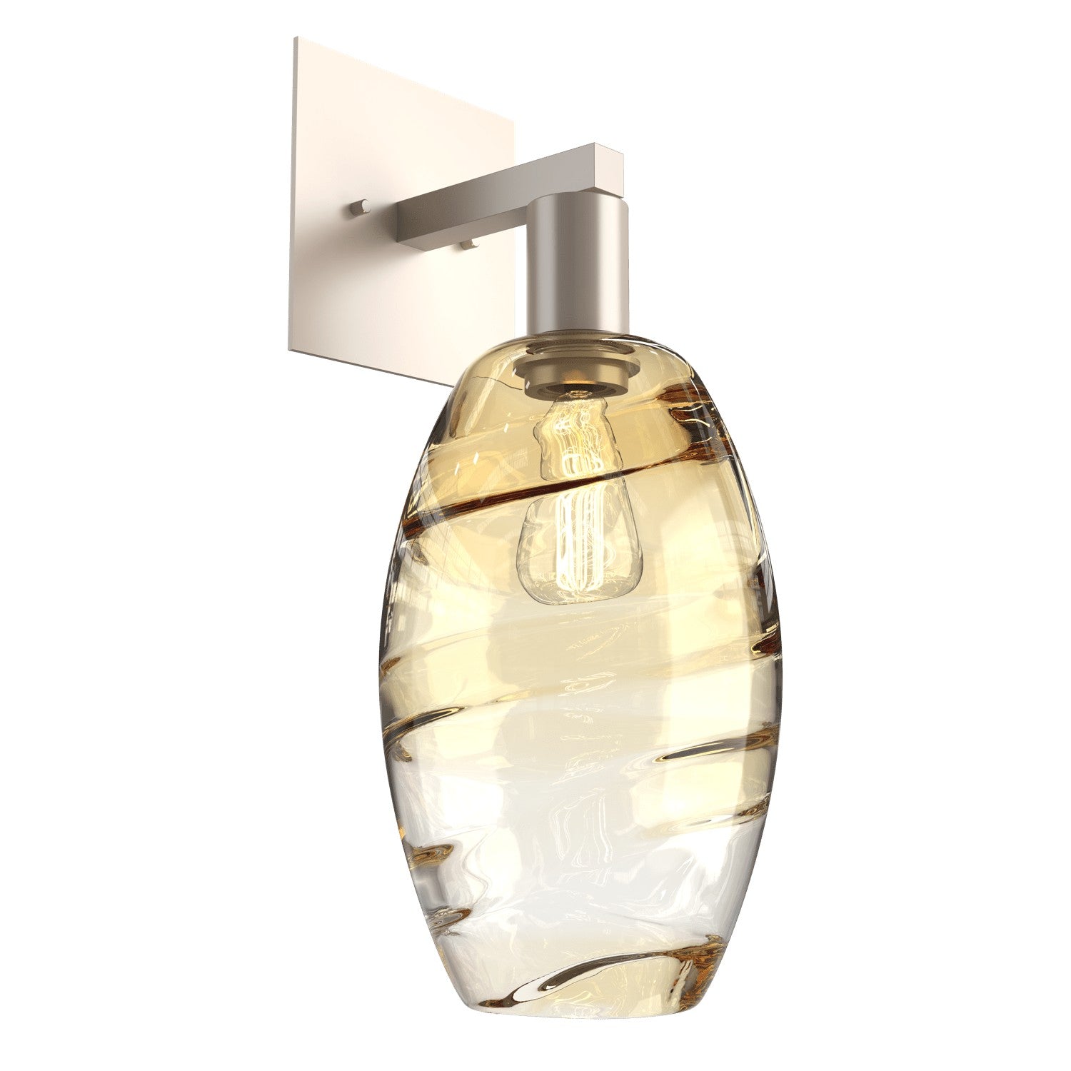 Hammerton Studio - IDB0035-16-BS-OA-E2 - One Light Wall Sconce - Ellisse - Beige Silver