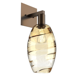 Hammerton Studio - IDB0035-16-FB-OA-E2 - One Light Wall Sconce - Ellisse - Flat Bronze