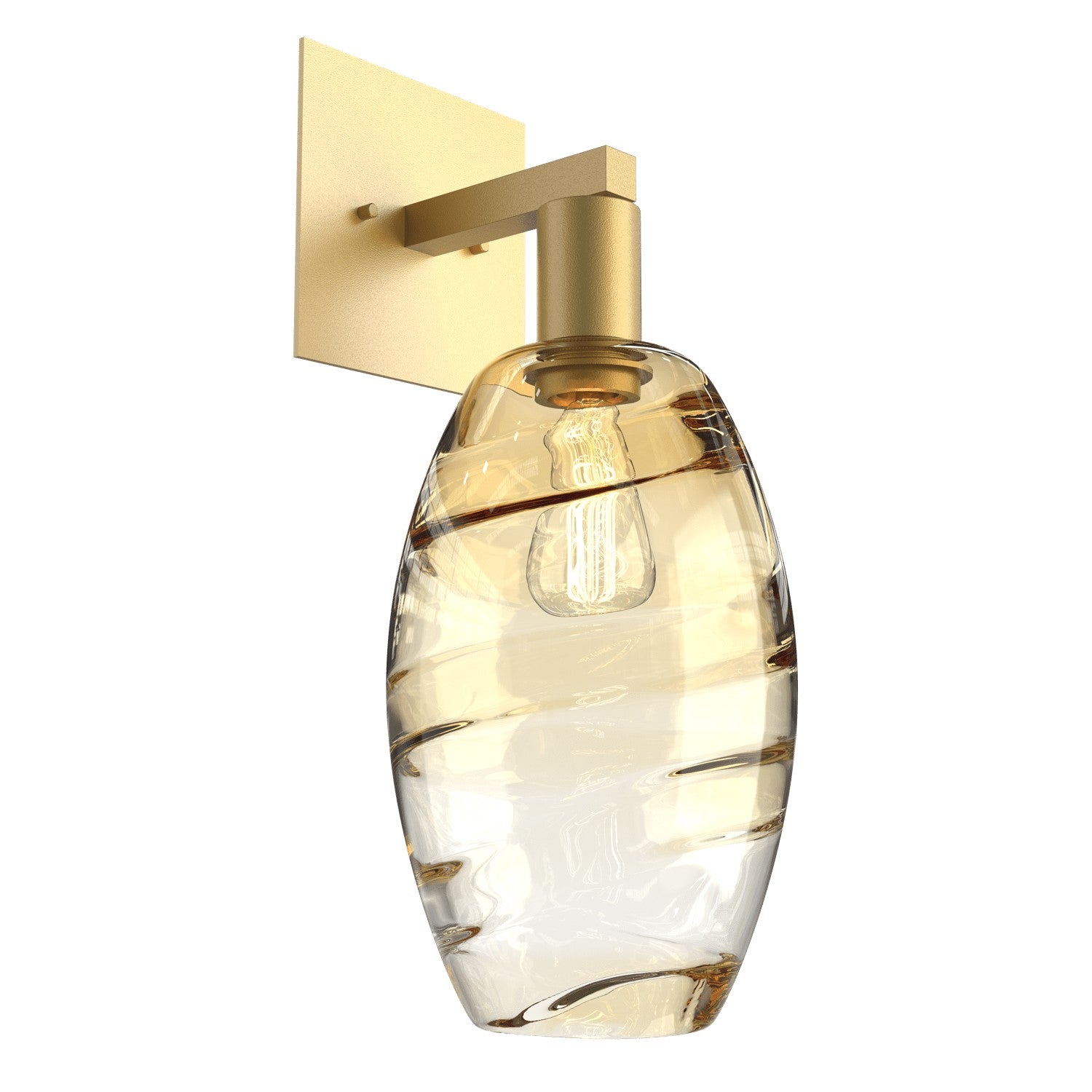 Hammerton Studio - IDB0035-16-GB-OA-E2 - One Light Wall Sconce - Ellisse - Gilded Brass