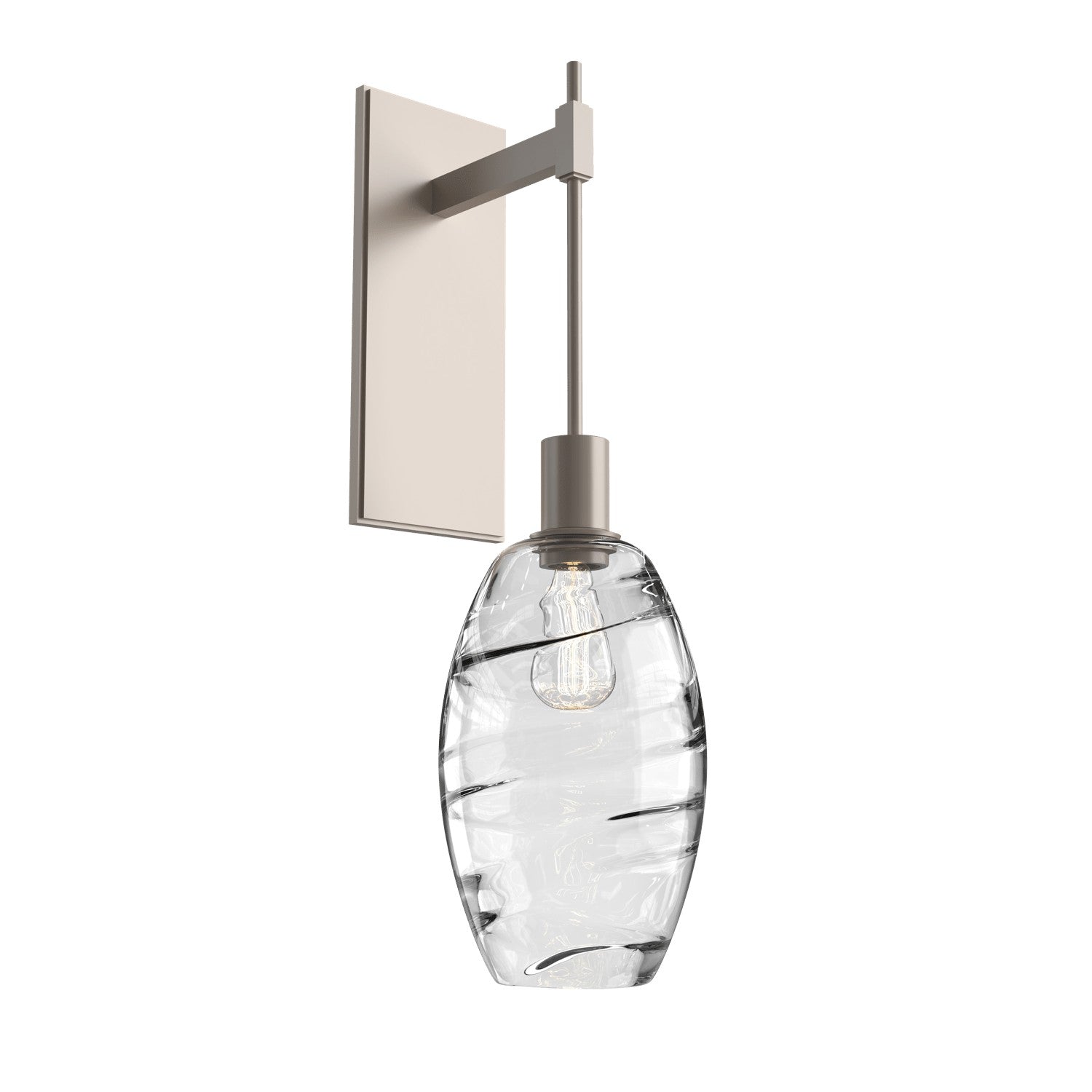 Hammerton Studio - IDB0035-24-BS-OC-E2 - One Light Wall Sconce - Ellisse - Beige Silver