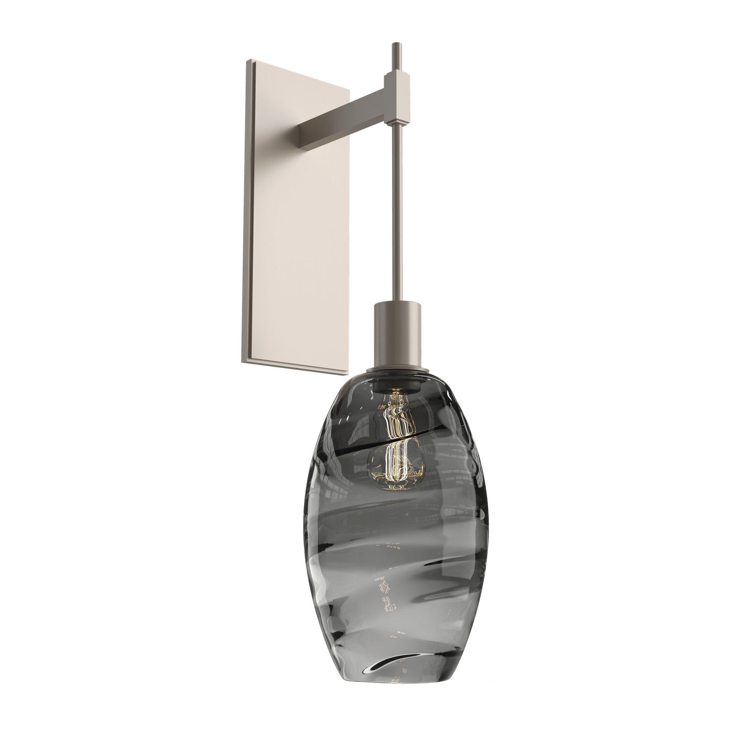 Hammerton Studio - IDB0035-24-BS-OS-E2 - One Light Wall Sconce - Ellisse - Beige Silver