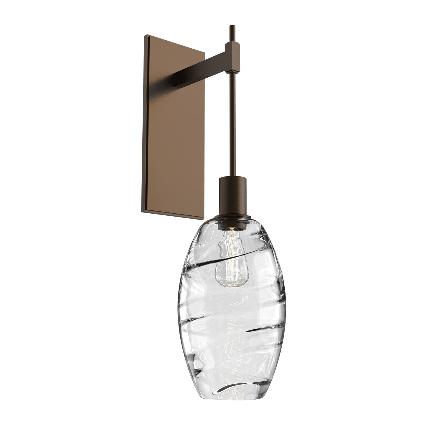 Hammerton Studio - IDB0035-24-FB-OC-E2 - One Light Wall Sconce - Ellisse - Flat Bronze