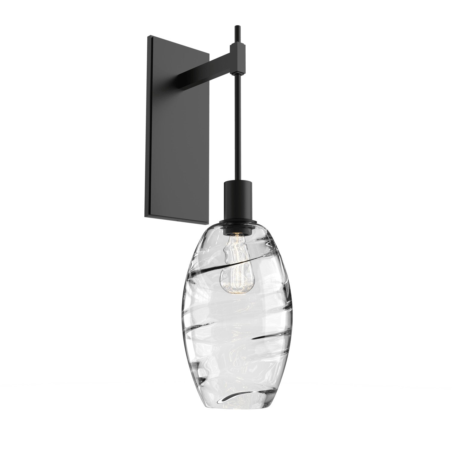 Hammerton Studio - IDB0035-24-MB-OC-E2 - One Light Wall Sconce - Ellisse - Matte Black