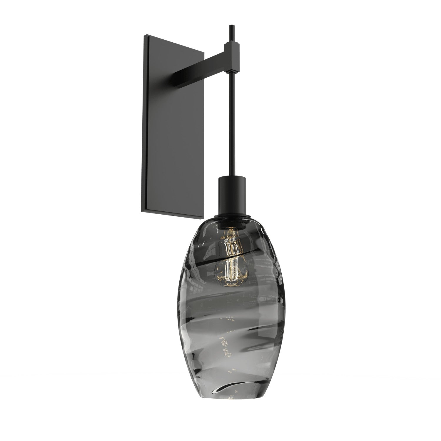 Hammerton Studio - IDB0035-24-MB-OS-E2 - One Light Wall Sconce - Ellisse - Matte Black