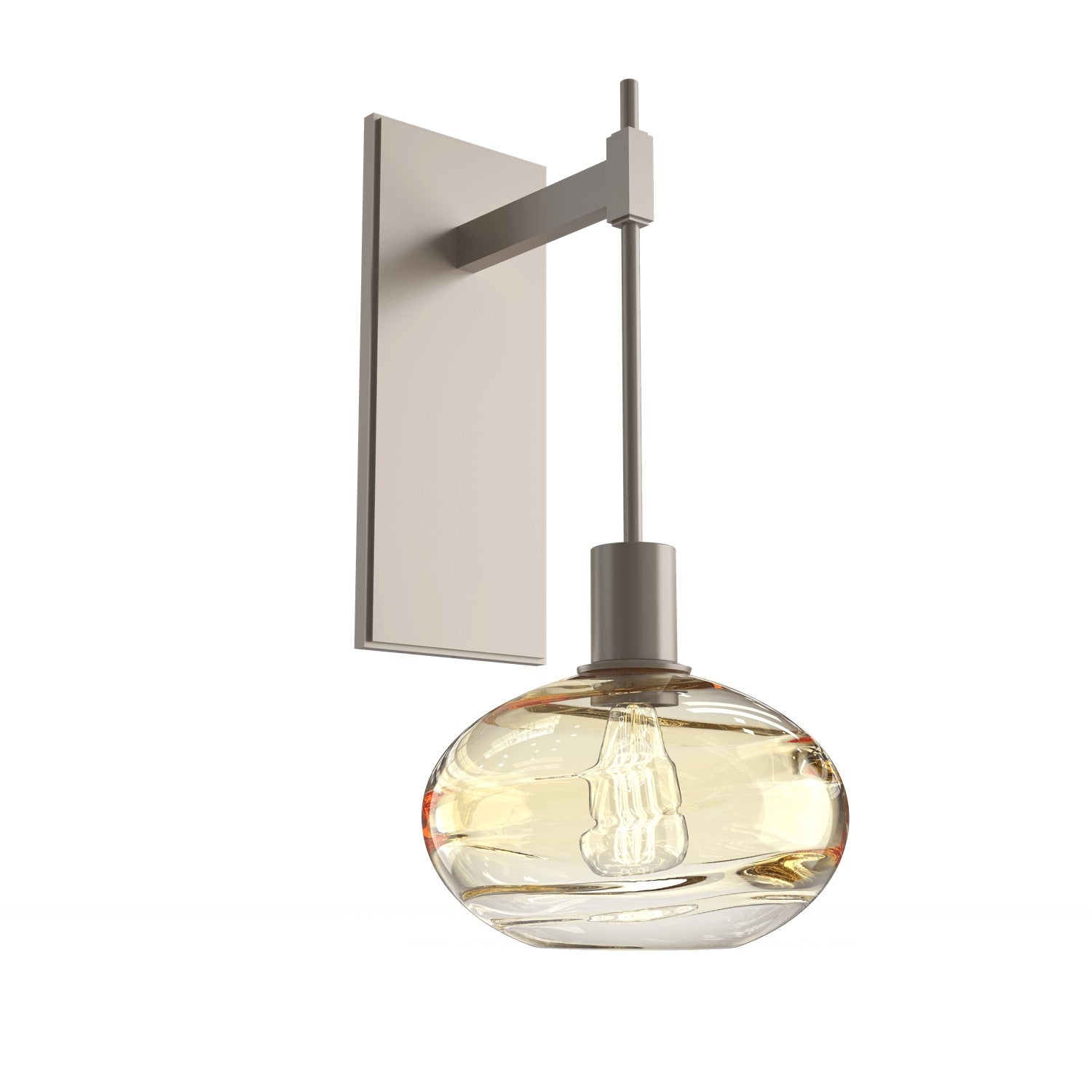 Hammerton Studio - IDB0036-18-BS-OA-E2 - One Light Wall Sconce - Coppa - Beige Silver