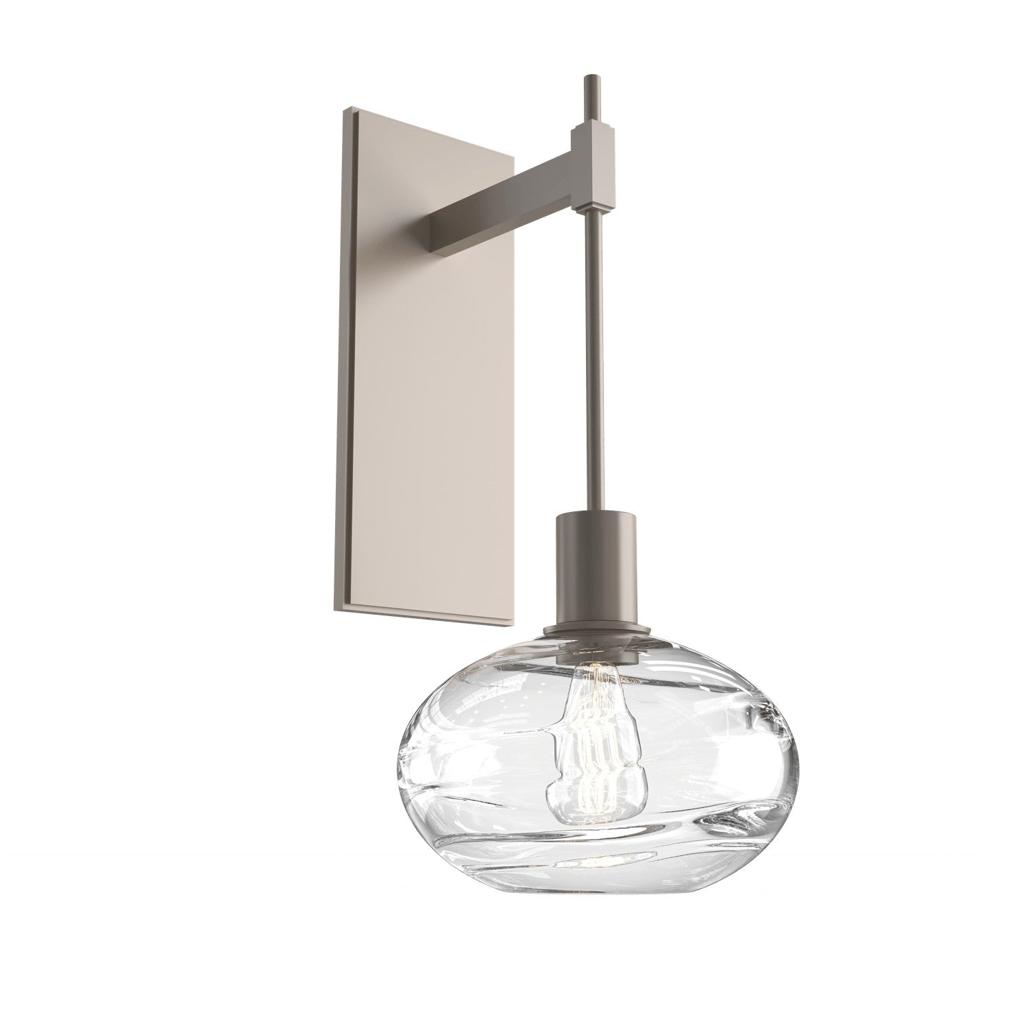 Hammerton Studio - IDB0036-18-BS-OC-E2 - One Light Wall Sconce - Coppa - Beige Silver