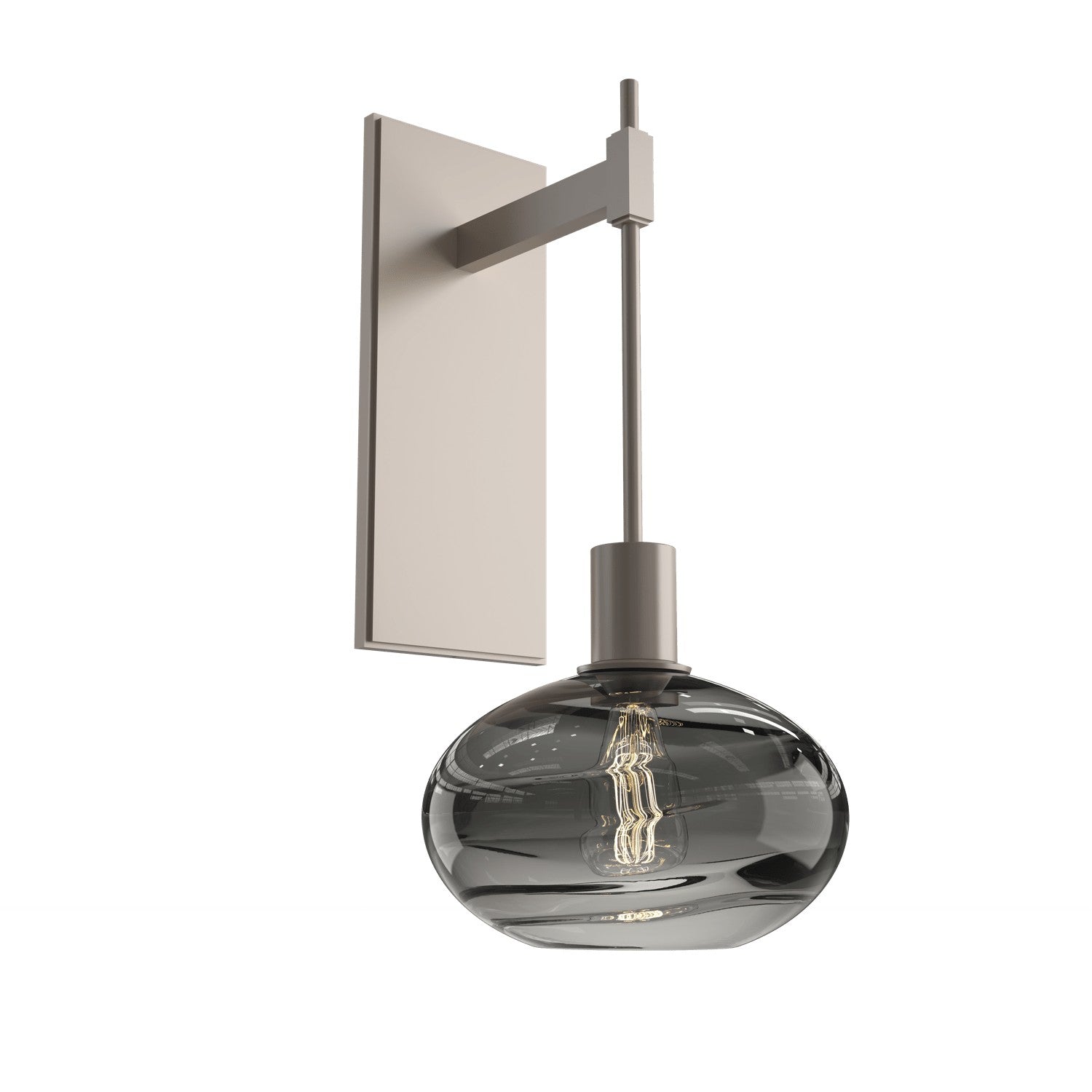 Hammerton Studio - IDB0036-18-BS-OS-E2 - One Light Wall Sconce - Coppa - Beige Silver