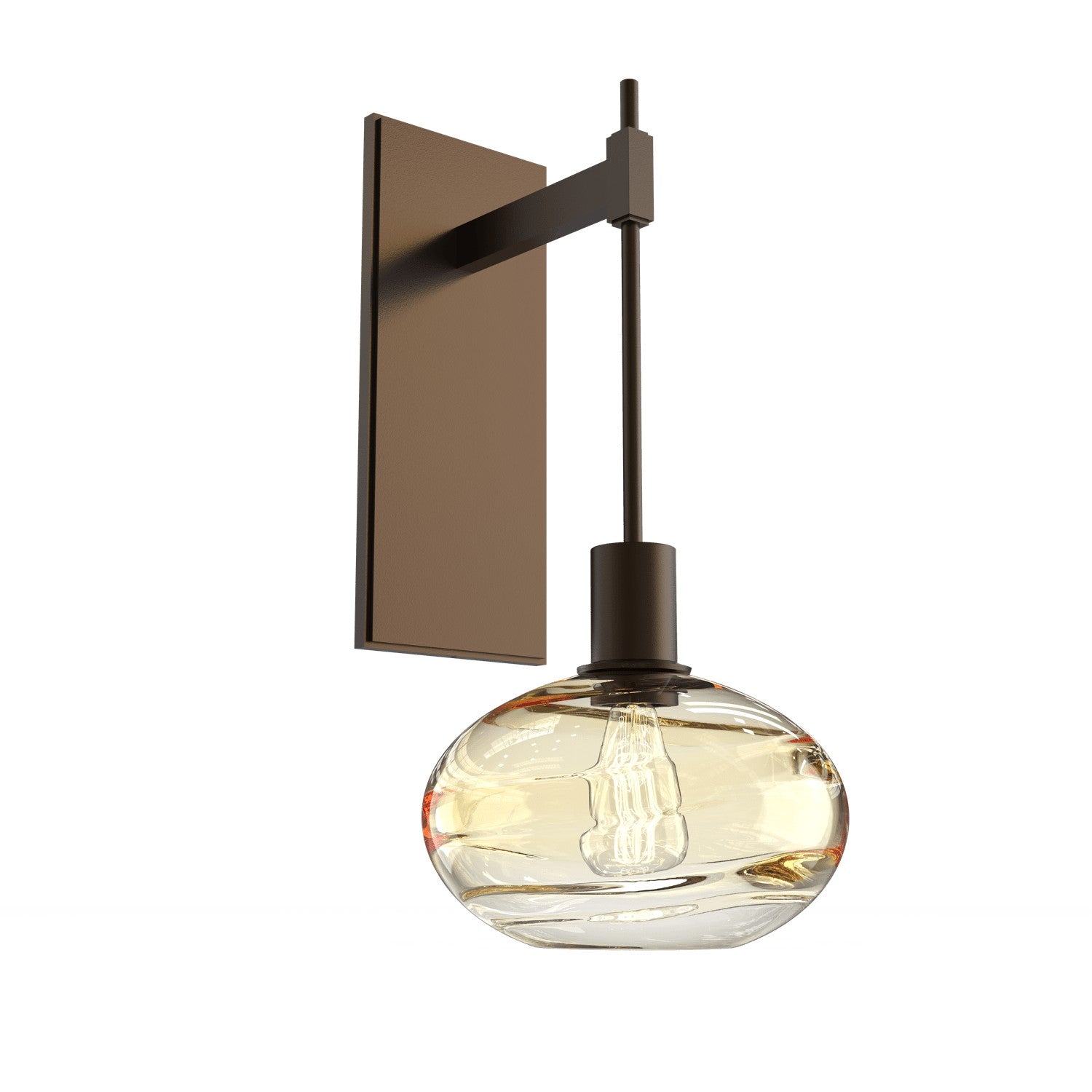 Hammerton Studio - IDB0036-18-FB-OA-E2 - One Light Wall Sconce - Coppa - Flat Bronze