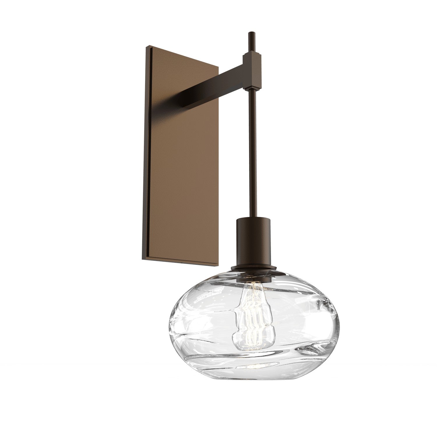 Hammerton Studio - IDB0036-18-FB-OC-E2 - One Light Wall Sconce - Coppa - Flat Bronze