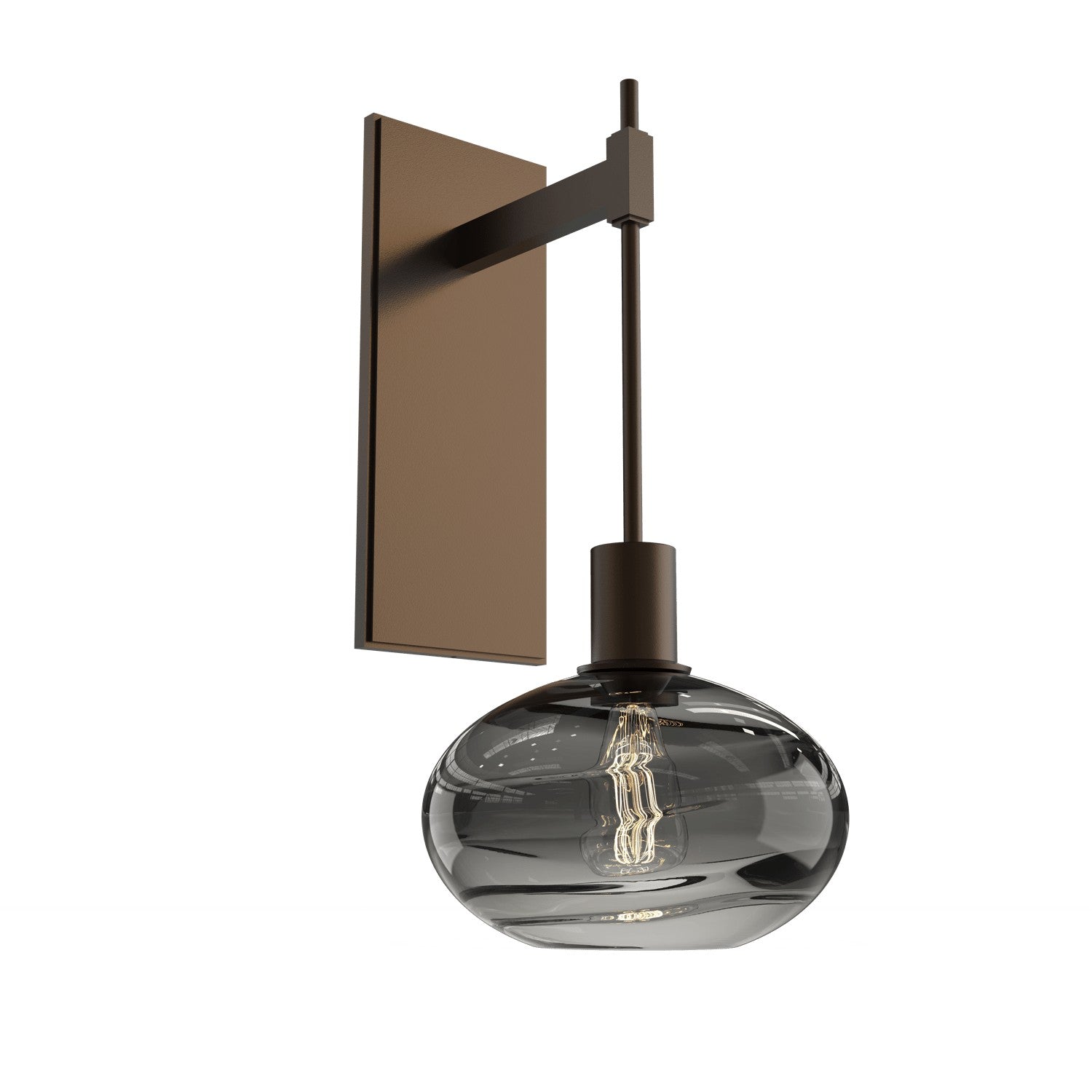 Hammerton Studio - IDB0036-18-FB-OS-E2 - One Light Wall Sconce - Coppa - Flat Bronze