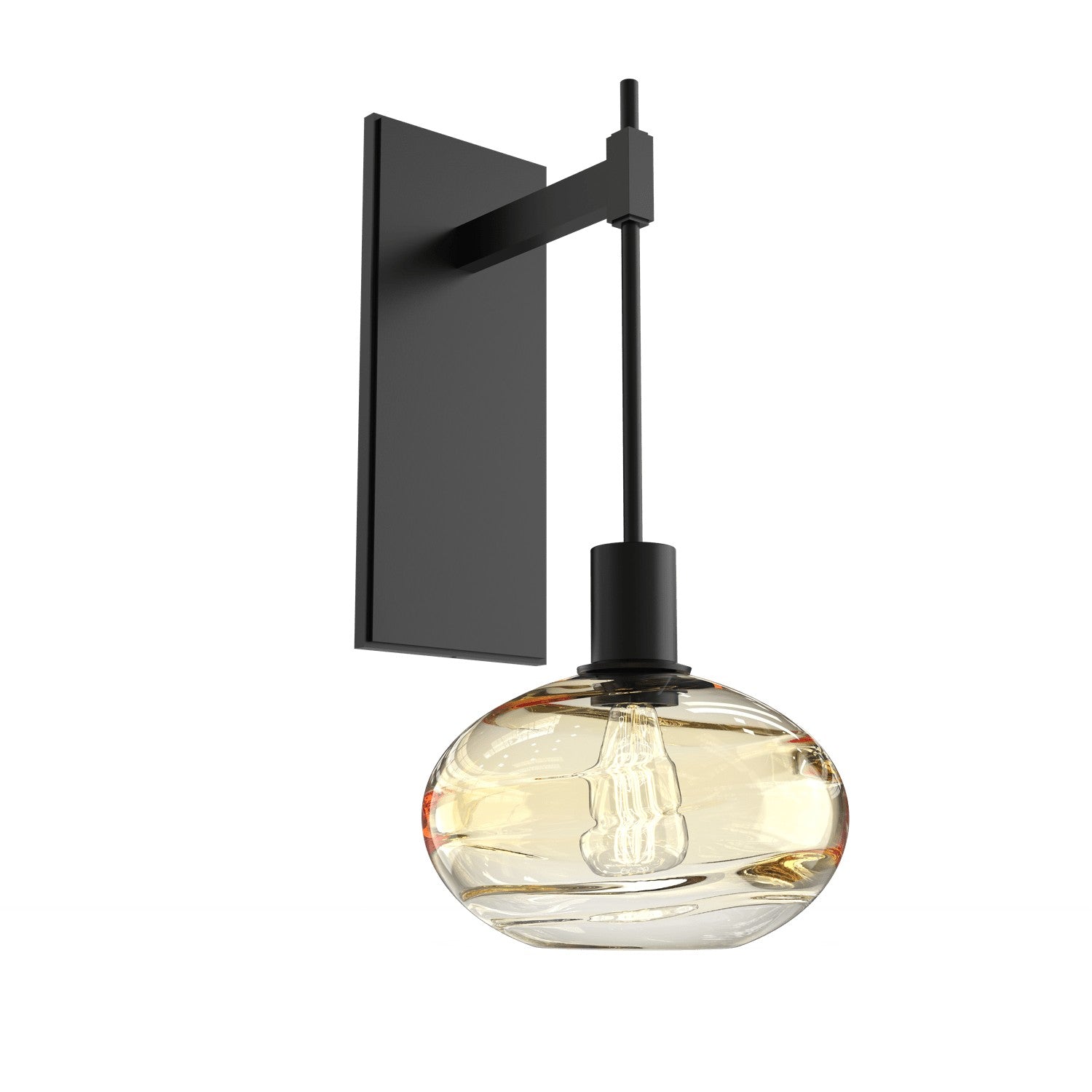 Hammerton Studio - IDB0036-18-MB-OA-E2 - One Light Wall Sconce - Coppa - Matte Black