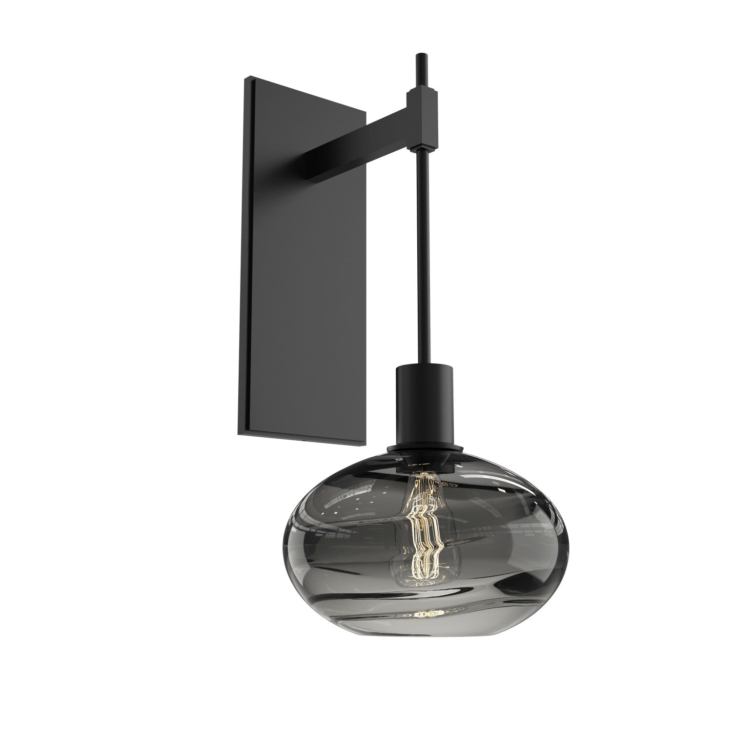 Hammerton Studio - IDB0036-18-MB-OS-E2 - One Light Wall Sconce - Coppa - Matte Black