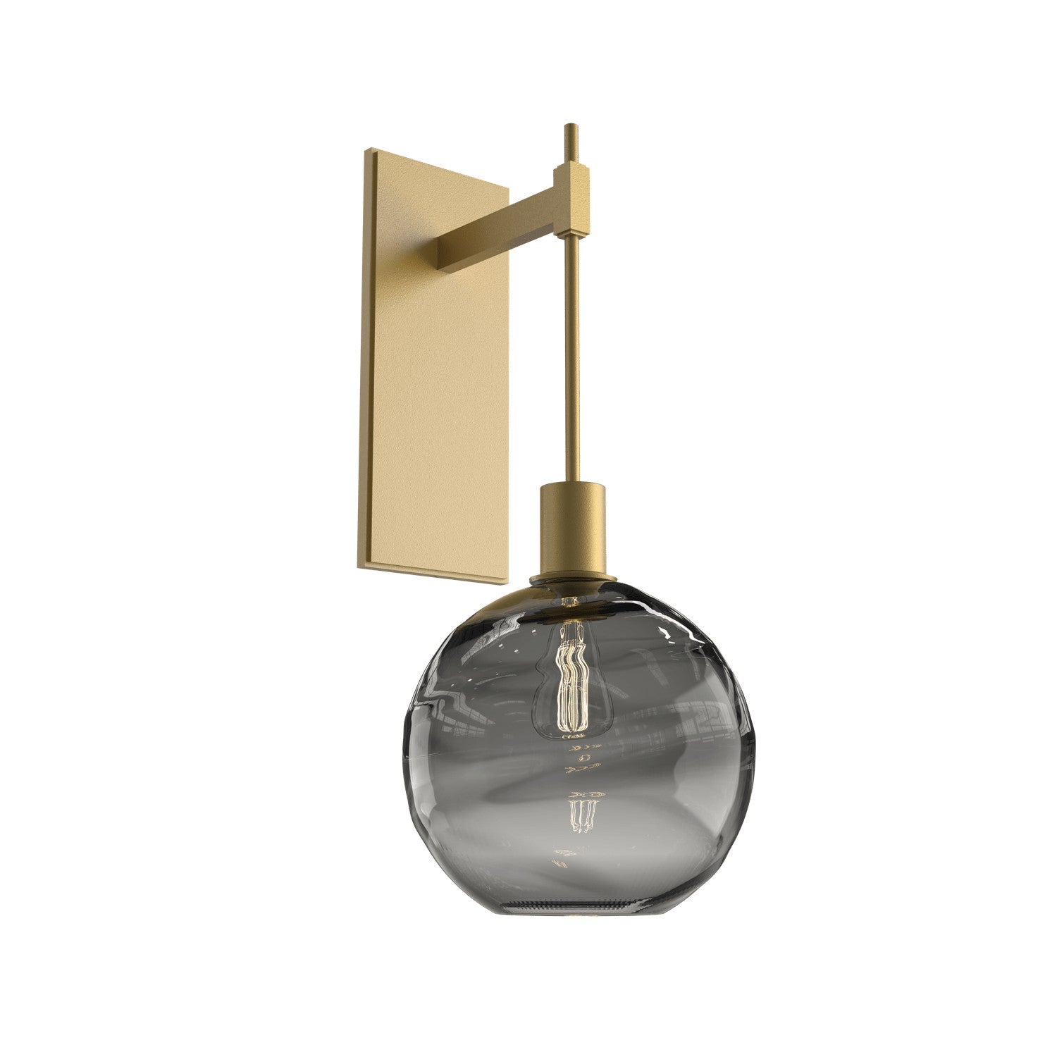 Hammerton Studio - IDB0047-22-GB-OS-E2 - One Light Wall Sconce - Optic Blown Glass - Gilded Brass