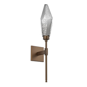 Hammerton Studio - IDB0050-07-FB-CS-L1 - LED Wall Sconce - Rock Crystal - Flat Bronze