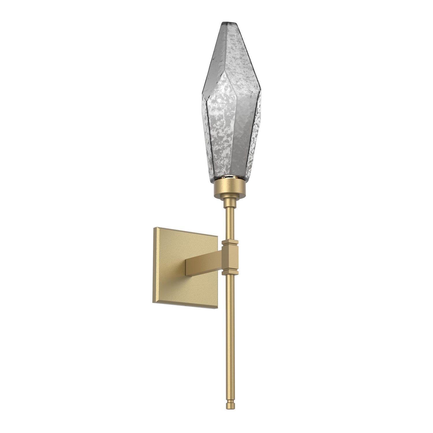 Hammerton Studio - IDB0050-07-GB-CS-L1 - LED Wall Sconce - Rock Crystal - Gilded Brass