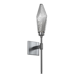 Hammerton Studio - IDB0050-07-GM-CS-L1 - LED Wall Sconce - Rock Crystal - Gunmetal