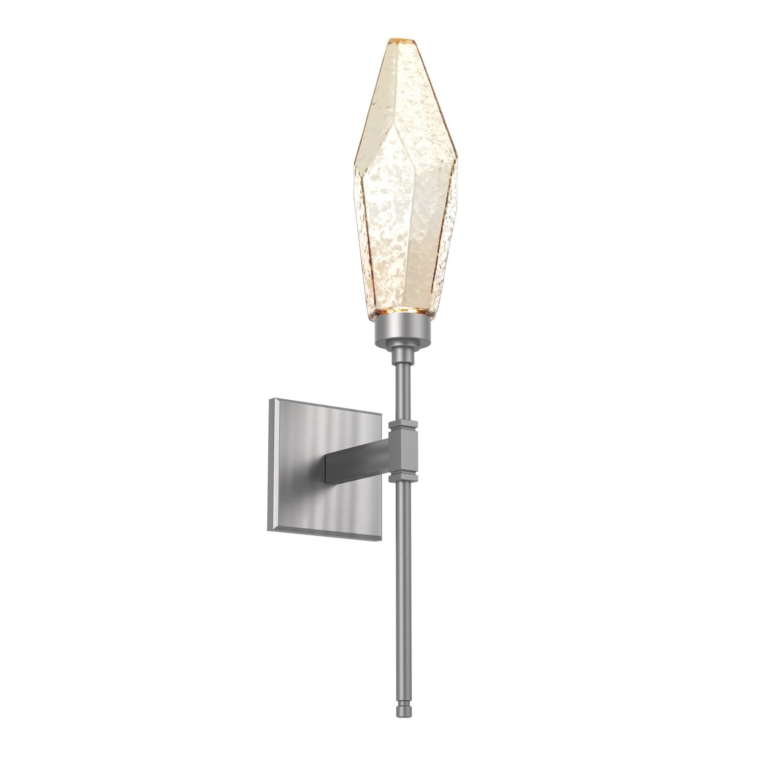 Hammerton Studio - IDB0050-07-SN-CA-L1 - LED Wall Sconce - Rock Crystal - Satin Nickel