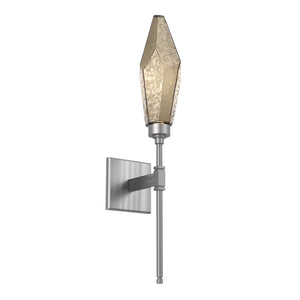 Hammerton Studio - IDB0050-07-SN-CB-L1 - LED Wall Sconce - Rock Crystal - Satin Nickel