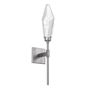 Hammerton Studio - IDB0050-07-SN-CC-L1 - LED Wall Sconce - Rock Crystal - Satin Nickel