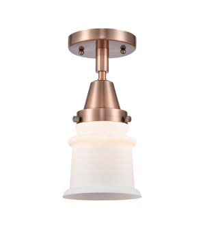 Innovations - 447-1C-AC-G181S - One Light Flush Mount - Caden - Antique Copper